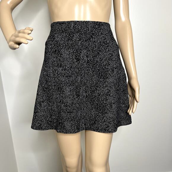 Loft Herringbone Patterned High Waist Skirt - Picture 1 of 7
